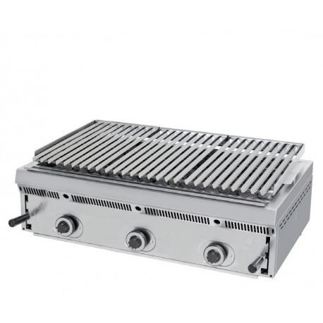 Grill gaz à pierres de lave L 900 mm réglables en hauteur Sofraca_0