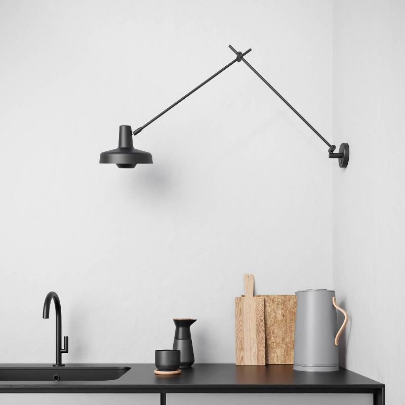 GRUPA ARIGATO MUR À 1 LAMPE 110CM Ø23CM NOIR