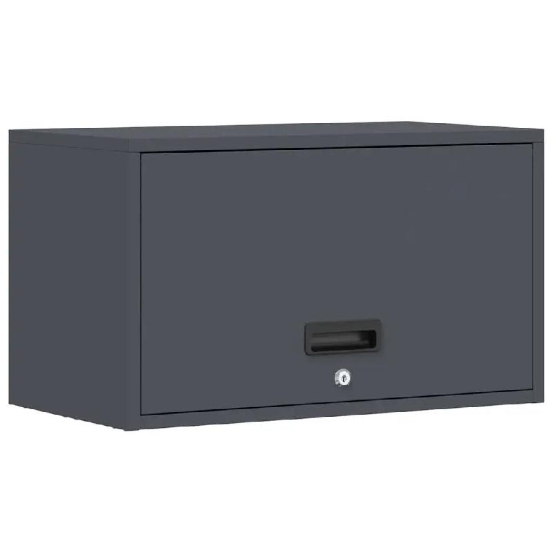 Helloshop26 - Armoire murale chic moderne garage rangement vertical 60 x 33 x 35 cm en acier anthracite 02_0052855 - vert Bois massif 3000237623499_0