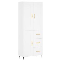 Helloshop26 - Buffet bahut commode armoire meuble de rangement organisateur cuisine salle de séjour salon haut 69,5 x 34 x 180 cm 02_0032756 - 300021_0