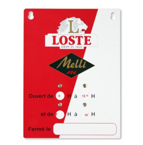 Horaires magasin - Panneau en PVC personnalisé pour indiquer les horaires d'ouverture et de fermeture_0