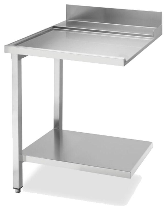KBS Gastrotechnik KBS Table d'écoulement avec fond et rebord, montage à gauche 700x715x850 mm - inox 20390102_0