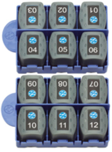 KIT DE 12 TERMINAISONS ACTIVES (ID 1 À 12) RJ45, POUR SCHÉMAS DE CÂBLAGE