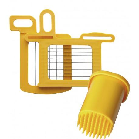 Kit grille Dynacube avec poussoir Dynamic - Coupe légumes professionnel avec différentes tailles de coupe_0