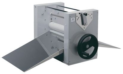 Laminoir à main - tablette inox amovible - largeur de travail 400mm - cylindres Ø60mm antiadhésifs Teflon_0