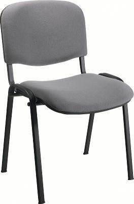 LOT DE 2 CHAISES VISITEURS CLASSIQUES PIÈTEMENT GRIS COLORIS BLEU - MANUTAN COLLECTIVITÉS