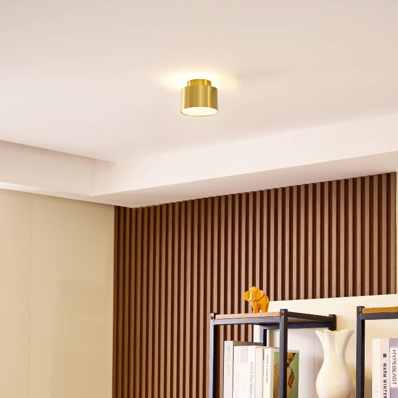 LINDBY SPOT LED NIVORIA, 11 X 8,8 CM, DORÉ, 4 PIÈCES