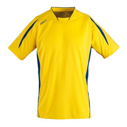 MAILLOT PERSONNALISABLE CLUB MARACANA ENFANT MANCHES COURTES JAUNE/ROYAL