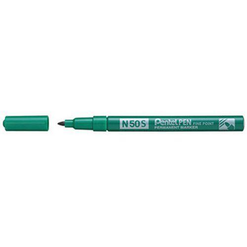 MARQUEUR PERMANENT N50S POINTE OGIVE FINE VERT - PENTEL