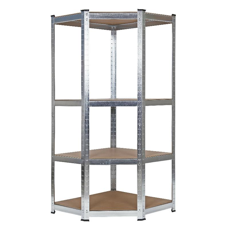 Meuble étagère d'angle charge lourde - Système enfichable - Armoire de stockage cave - Capacité max 600 kg - Dimensions 160x99x77 cm - Réf. 16_0002771_0