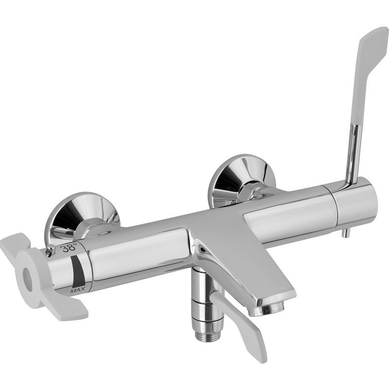 MITIGEUR THERMOSTATIQUE BAIN/DOUCHE ABBA POUR PMR CHROMÉ