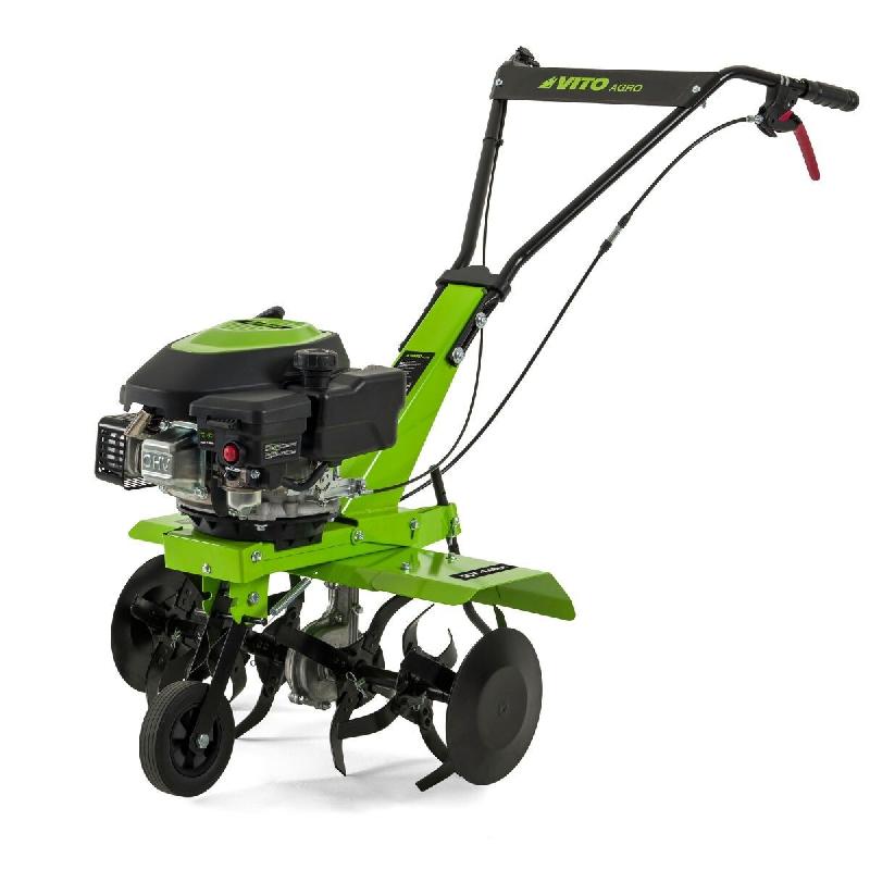 Motobineuse thermique 5CV 149Cm3 Largeur de Travail 630mm Fraise Ø260mm - Motoculteur à Essence 4T Labourer Jardin Potager VITO - vert 5604612772062_0