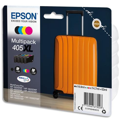 MULTIPACK JET D'ENCRE EPSON 4 COULEURS 405XL C13T05H64010