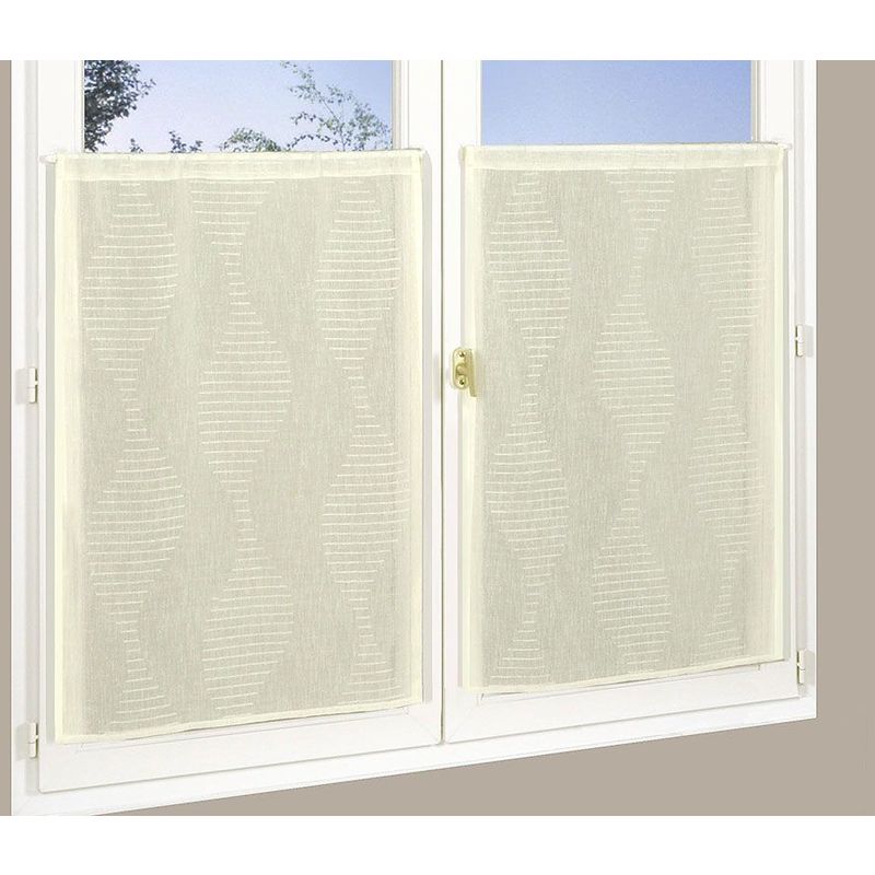 PAIRE DE VITRAGES EN ETAMINE 