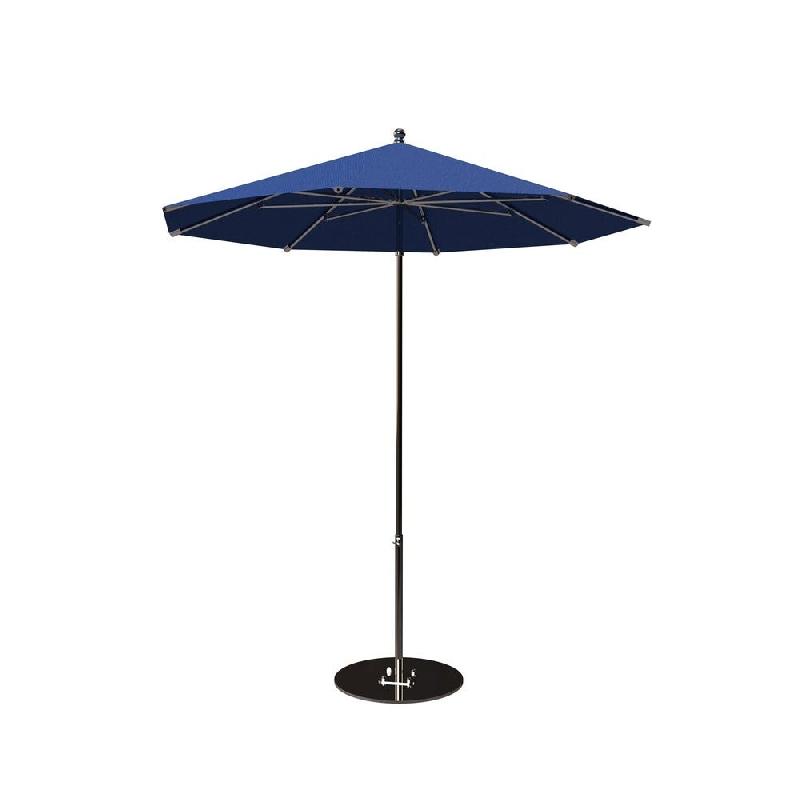Parasol pour terrasse Pro Moorea rond Ø250cm armature + toile + housse -bleunoct_0