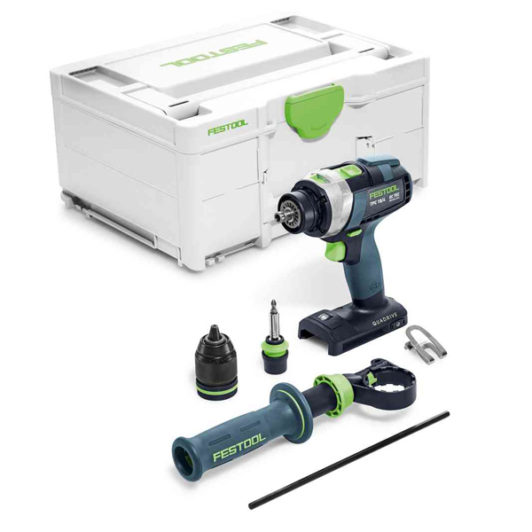 PERCEUSE-VISSEUSE À PERCUSSION FESTOOL QUADRIVE TPC 18/4 I-BASIC S/BATTERIE NI CHARGEUR