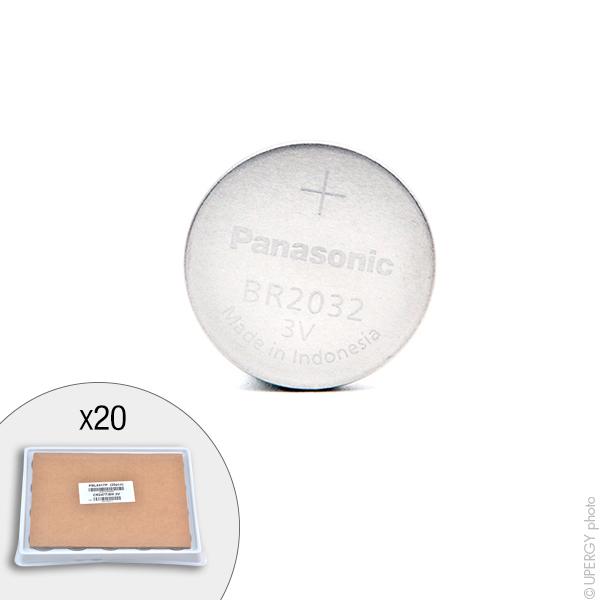 Pile bouton lithium BR2032/BN Panasonic 3V - 190mAh - faible autodécharge et forte résistance aux fuites_0