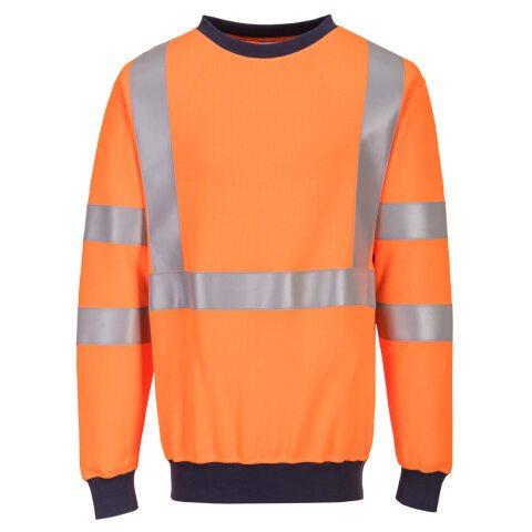 PORTWEST FR703 SWEATSHIRT MODAFLAME HV ORANGE - TAILLE S