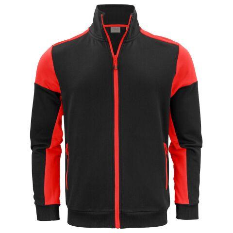 PRINTER PRIME PRIME SWEATSHIRT FULLZIP HOMMES NOIR/ROUGE - TAILLE S