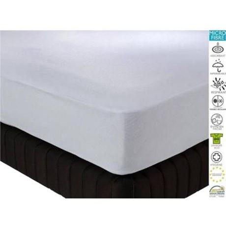 PROTÈGE MATELAS IMPERMÉABLE MOLLETON 160 X 200 CM