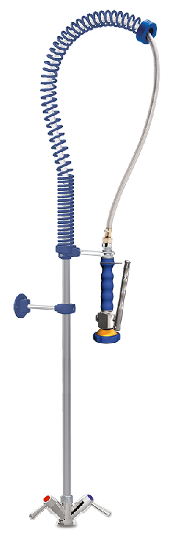 ROBINET DOUCHETTE SUR TABLE À DEUX EAUX 1/4 DE TOUR