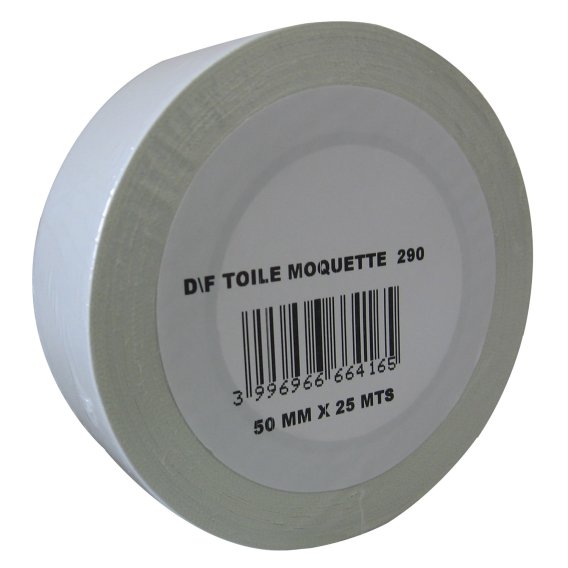 Ruban adhésif double face toile PP - Hot Melt - pour fixation moquettes et usage industriel - 20D90350_0