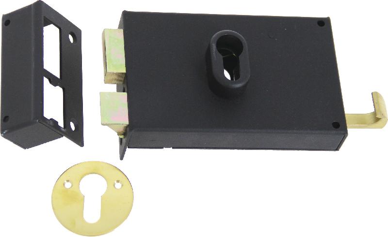 SERRURE MONOPOINT EN APPLIQUE À PROFILÉ EUROPÉEN HORIZONTALE TIRAGE GAUCHE - JPM - 124500-01-2Y