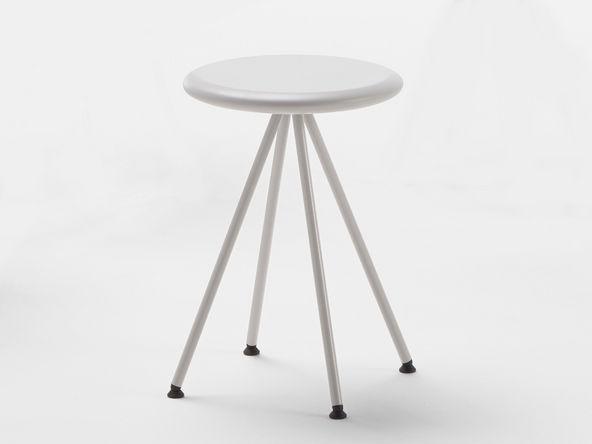 Tabouret bas assise laqué_0