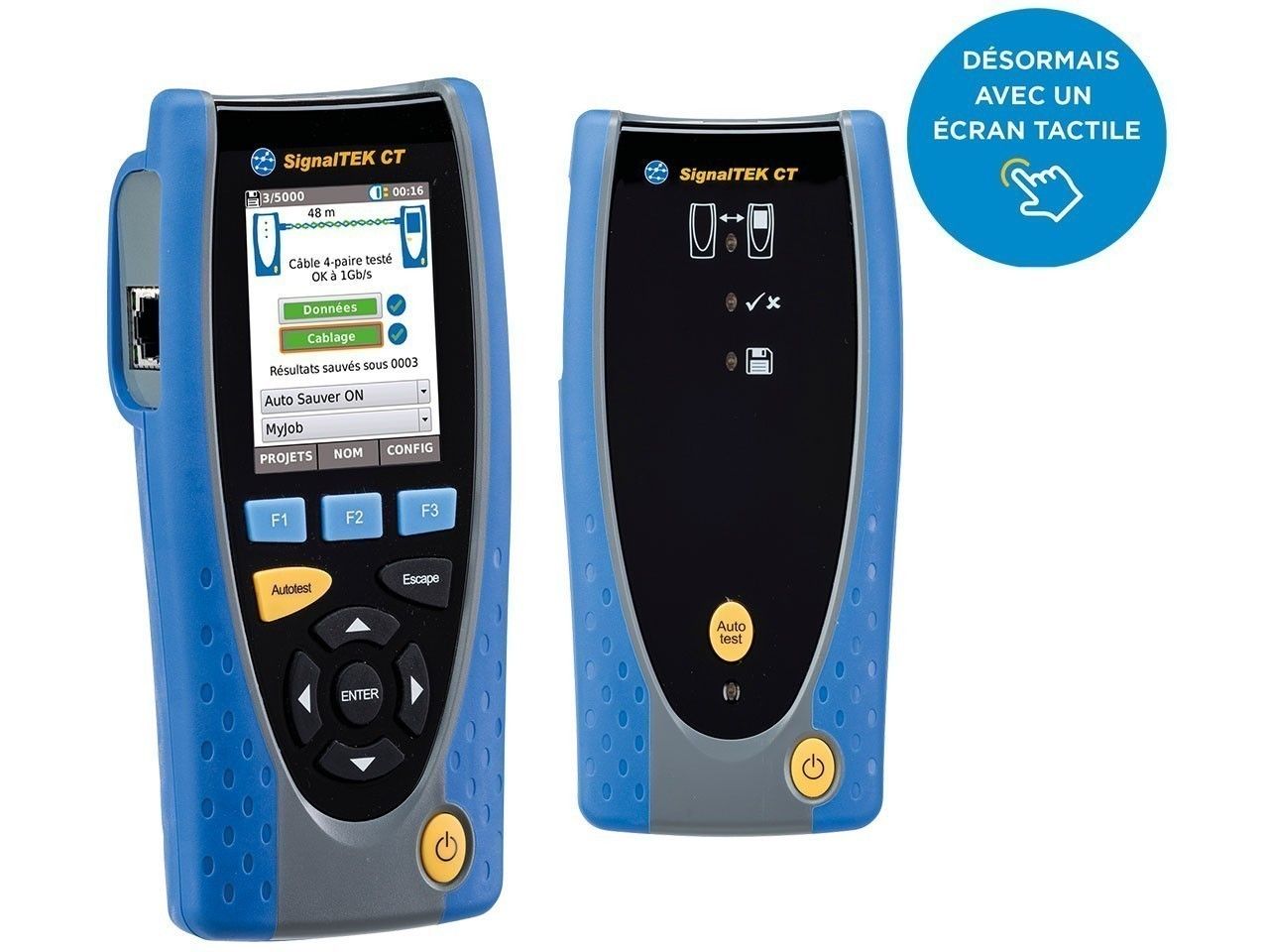SignalTEK CT - Testeur de transmission pour câblage cuivre passif avec écran tactile et rapport PDF_0