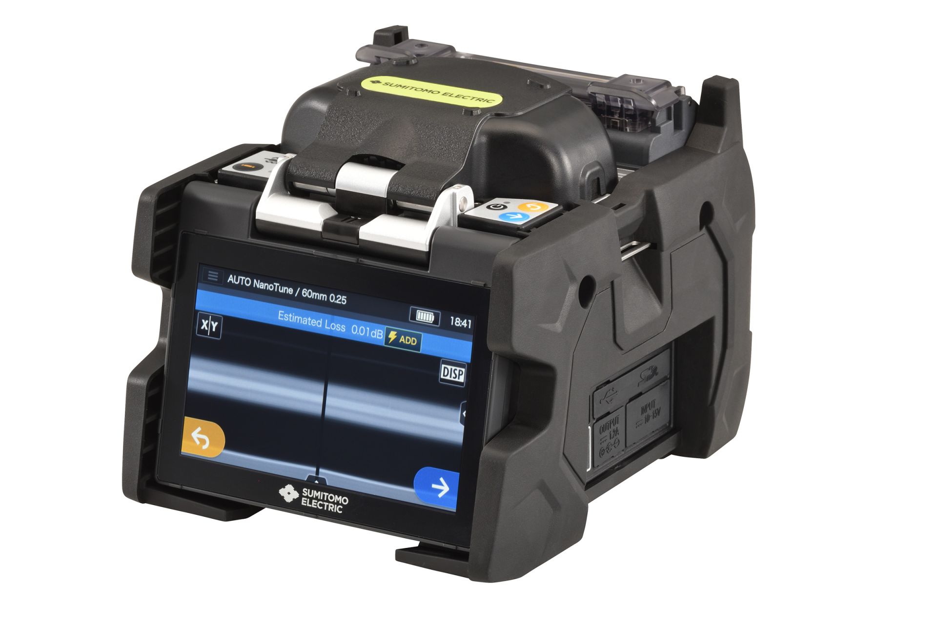 Soudeuse fibre optique cœur à cœur Sumitomo T-57C - IA NanoTune™, soudure ultra-rapide et écran tactile LCD 5'' renforcé_0