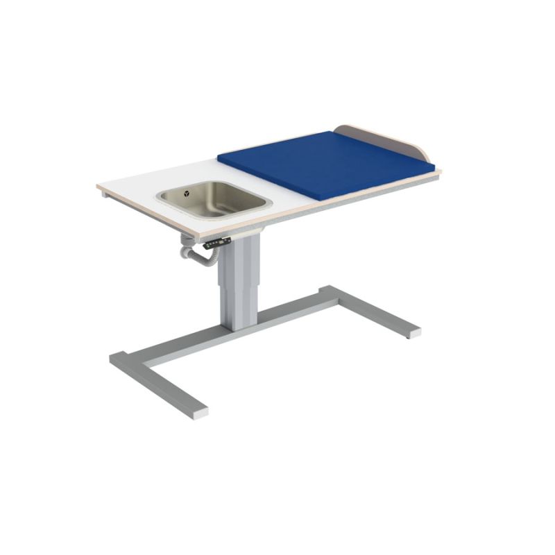 Table à langer pour handicapé - granberg  - électrique à hauteur variable pour bébé, largeur 140.0 cm + lavabo - 332-142_0