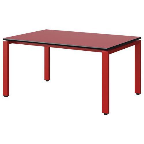 TABLE MALIBU 120X80 T3 SOUDÉ ST ROUGE U321/NOIR ROUGE 3020