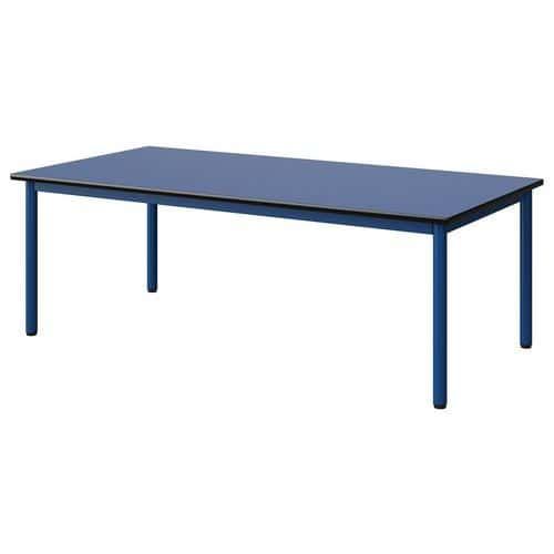TABLE MALIBU 160X80 T2 4P STR ANTIB BLEU U525/NOIR BLEU 5005