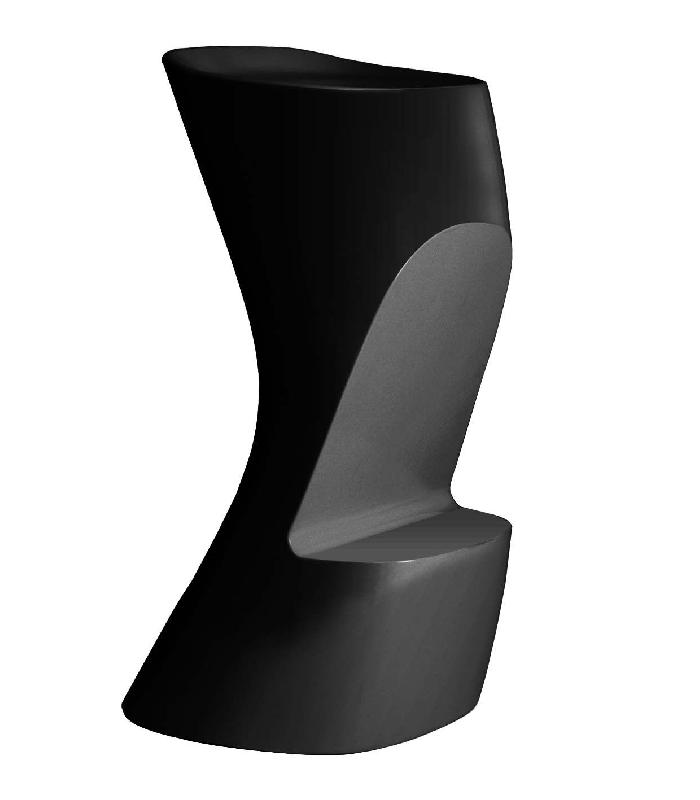 Tabouret haut design in & out NOMA - noir_0