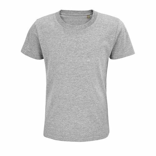 TEE-SHIRT PERSONNALISABLE ENFANT COTON ORGANIQUE BIO JERSEY 175 GRIS CHINÉ