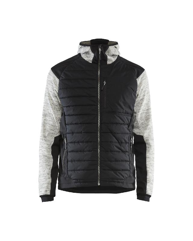 VESTE DE TRAVAIL À CAPUCHE HYBRIDE GRIS GRANULÉ/NOIR TL - BLÅKLÄDER - 593021179099L