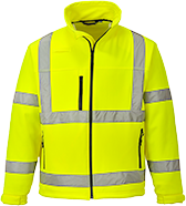 Veste softshell classic hi-vis (3 couches) jaune S424, XXL - Respirante, certifiée CE, bandes réfléchissantes, 4 poches_0