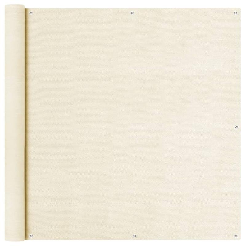 VidaXL Écran de balcon Crème 120x500 cm PEHD Modèle Soleil Azimut - beige 310930_0