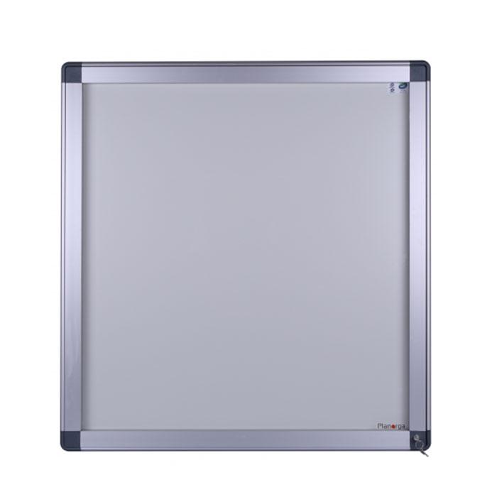 Vitrine affichage intérieure aludra fond métallique pour 9 feuilles a4_0