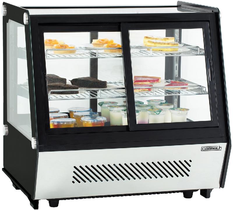 Vitrine refrigeree a poser double portes 125l temperature de 2 c a 12 c - CVR125L_0