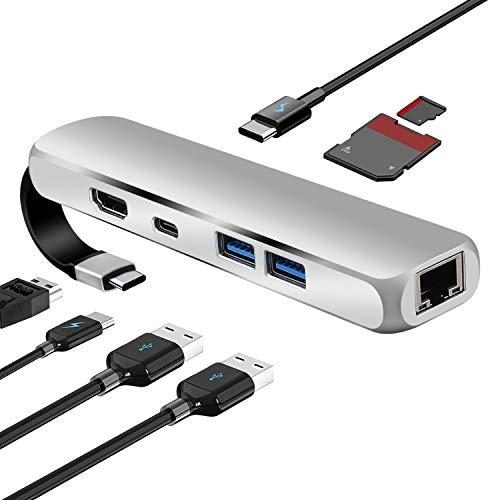 HUB USB C - ADAPTATEUR MACBOOK PRO 8 EN 1 AVEC SORTIE HDMI 4K - 2 PORT_0