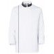 2990 3601 116 - Veste de cuisine homme - Molinel - col officier, liseré contrastant et entretien facile_0