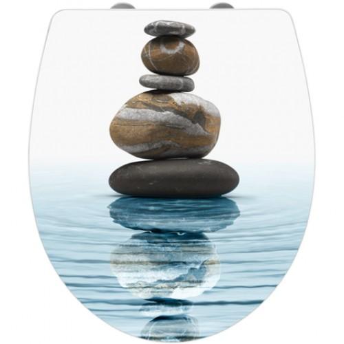 ABATTANT WC - THERMODUR ET ACRYLIQUE - EASY-CLOSE ET FIXCLIP - MÉDITATION WENKO