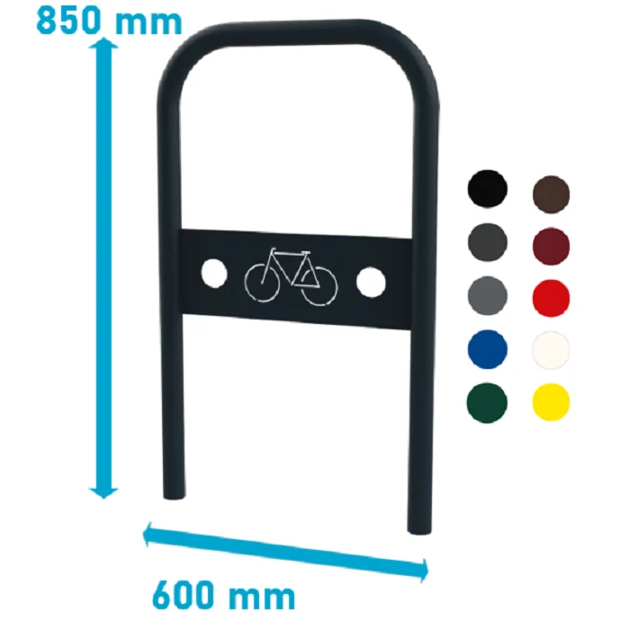 Arceau vélo urbain Murano - Sur platines, Bleu RAL 5010_0