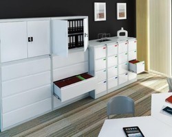 Armoire de rangement mixte pour bureaux - style classique ou moderne - Mobilier de bureau_0