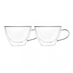 Aulica Tasses à chocolat chaud double paroi 370ml - lot de 2 - transparent 216301_0