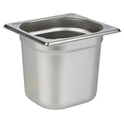 APS 81606 Bac gastro inox GN 1/6 - 17,6 x 16,2 cm, profondeur 15 cm - argenté inox 81606_0