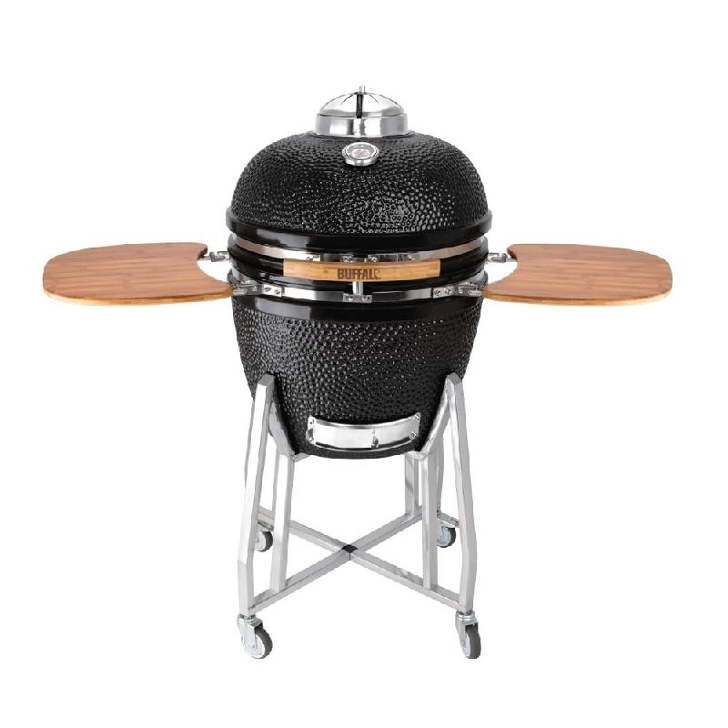 Barbecue kamado sur chariot avec tablettes - Buffalo - DR826_0