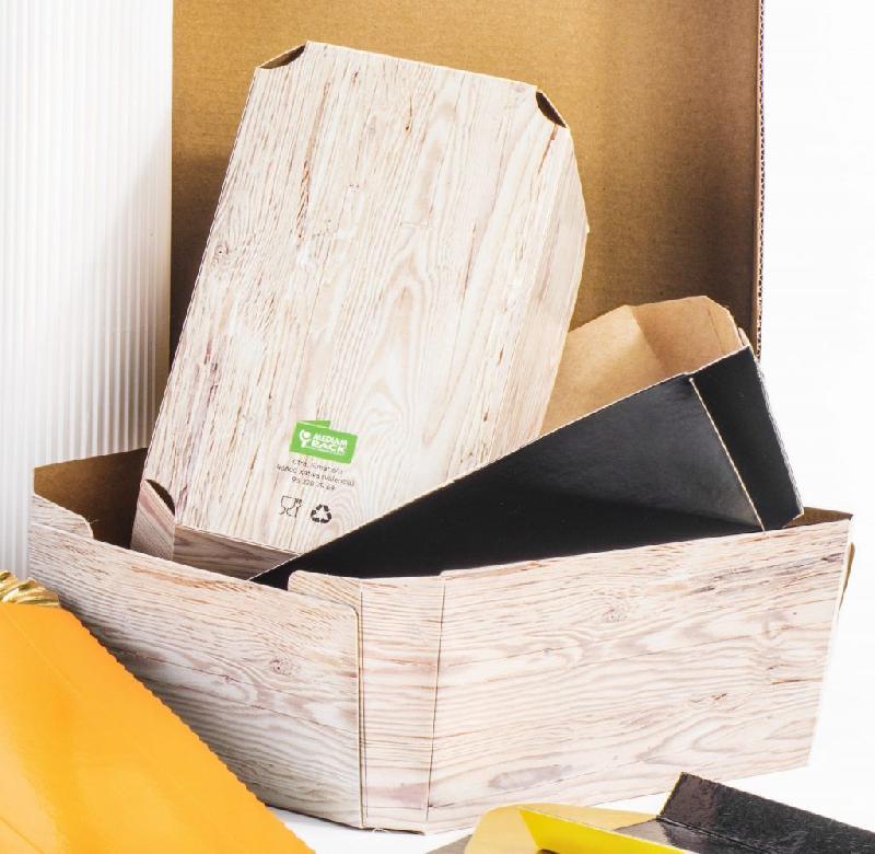Barquette carton personnalisable - Transpack Group - impressions flexographie et offset - modèles standard et aspect bois - emballage alimentaire biodégradable_0