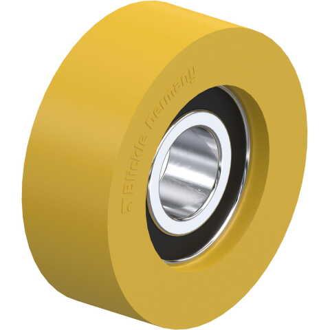 BLICKLE - GALET GUIDE Ø 50MM BANDAGE POLYURÉTHANE PU 80KG - FTH 50X18/15-11K